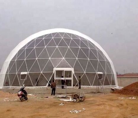 16M Diameter PVC Geodesic Dome Tent Outdoor Hotel Igloo Party Tent Tenda Dome Pameran Besar