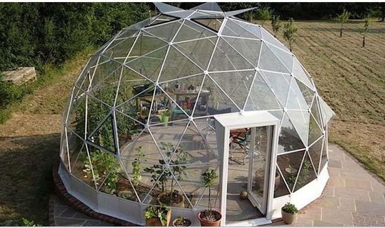 4M - 10M PVC Cover Metal Frame Garden Clear Geodesic Dome Tenda Dijual Tenda Pesta Dome