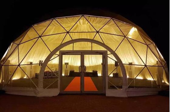 Bingkai Logam Besar 10m 15m 20m 25m Acara Pernikahan Pesta Tenda Dome Besar Tenda Pesta Dome