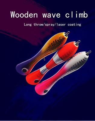 3 Warna 20 Cm/120G Lapisan Laser Kayu Umpan Treble Hooks Largemouth Bass Snakehead Popper Kayu Memancing Umpan