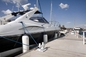 Biru Putih F6 PVC Marine Dock Bumper 31mm Diameter Mata Boat Fender 270 Mm X 1090 Mm