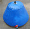 2000L PVC Foldable Rain Water Tank Round Top Untuk Fire Fighting Self-Standing Water Tank