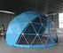 Tenda Kubah Geodesi Bergerak Tahan Air Tahan Angin yang Disesuaikan Dengan Rangka Baja Tenda Berkemah Kubah