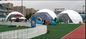 Tenda Pesta Baja Struktur Kuat Kubah Geodesik PVC 20M Tenda Pernikahan Transparan