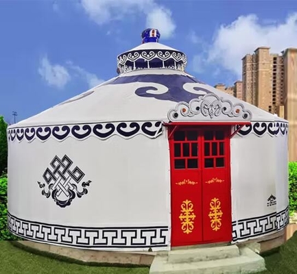 Pengalaman Pesona Budaya Mongolia Yurt Struktur Bambu Tenda Kubah Geodetik