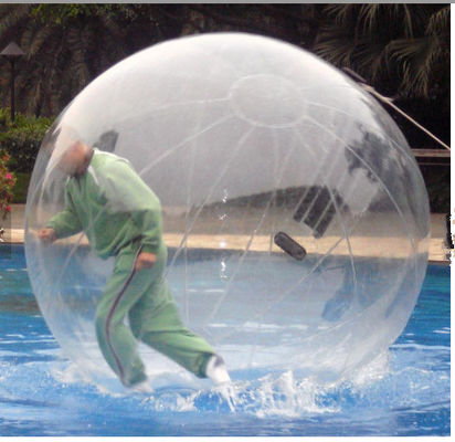 TPU / PVC Walking Human Hamster Ball Inflatable Running Water Bubble Roller Bounce House Taman Hiburan