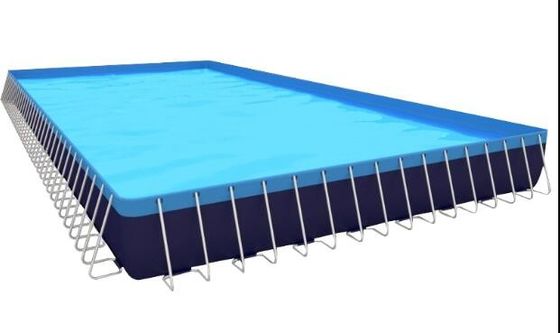 Kolam renang inflatable PVC ringan dengan bingkai logam