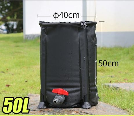 50L Penyimpanan Air Hujan PVC Tree Watering Bag Lipat Taman Rain Collection