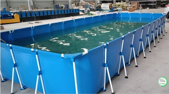 25Mx5M Outdoor PVC Tarpaulin Kolam Renang Metal Frame