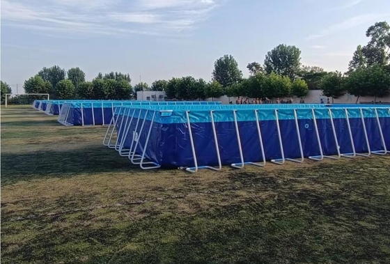 25Mx5M Outdoor PVC Tarpaulin Kolam Renang Metal Frame