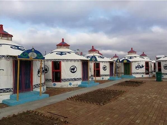 Pengalaman Pesona Budaya Mongolia Yurt Struktur Bambu Tenda Kubah Geodetik