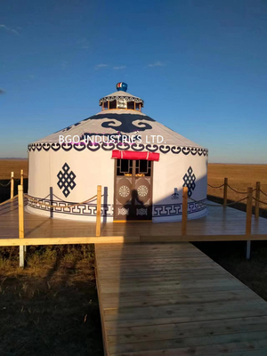 Pengalaman Pesona Budaya Mongolia Yurt Struktur Bambu Tenda Kubah Geodetik