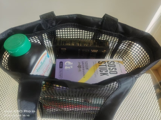 Multi Fungsi Lebih Kuat PVC Lapisan Mesh Bag untuk memancing Shopping atau Sport Storage Bag
