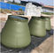 Army Self-Standing PVC Foldable Rain Water Tank Round Top Untuk Pemadam Kebakaran 2500L