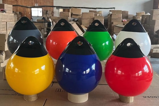 Top Notch Boat Fender Buoy Melindungi Perahu Anda Disesuaikan Logo A3 Ukuran D480 * H580 (MM)