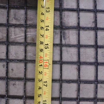Industri Grade PVC dilapisi Polyester Mesh Geogrid Untuk Kereta Api Atau Soft Soil Foundation