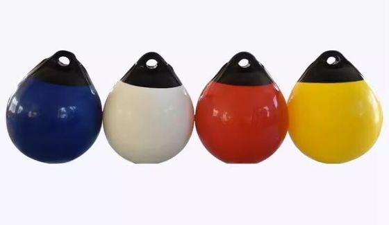 A25 D250*H 310 ((mm) Perlindung Keamanan Pelabuhan PVC Boat Fender Buoy Dengan Resistensi Abrasi