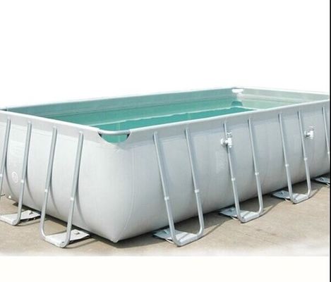 Kolam renang inflatable PVC ringan dengan bingkai logam