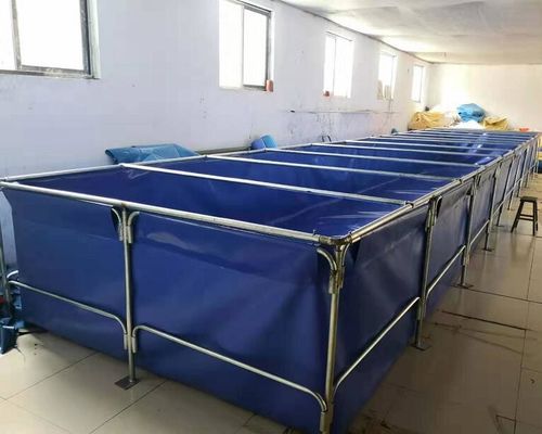 10000L Tangki Air Tarpaulin Self Stand Lipat Plastik Kolam Ikan Tarpaulin Pertanian Ikan