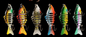 6 Warna 10 CM/16g 3D Mata Umpan Plastik Ikan Kecil Terendam Tujuh Multi Jointed Fishing Lure