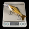10 Warna 12CM/23g 3D Mata Umpan Plastik Terendam Ikan Kecil Tujuh Multi Jointed Fishing Lure
