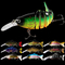 10 Warna 12CM/23g 3D Mata Umpan Plastik Terendam Ikan Kecil Tujuh Multi Jointed Fishing Lure