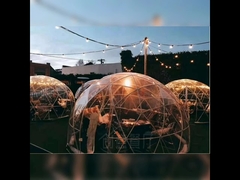 Kerangka Baja Kopi Geodesic Dome Tent Clear PVC Untuk Restoran